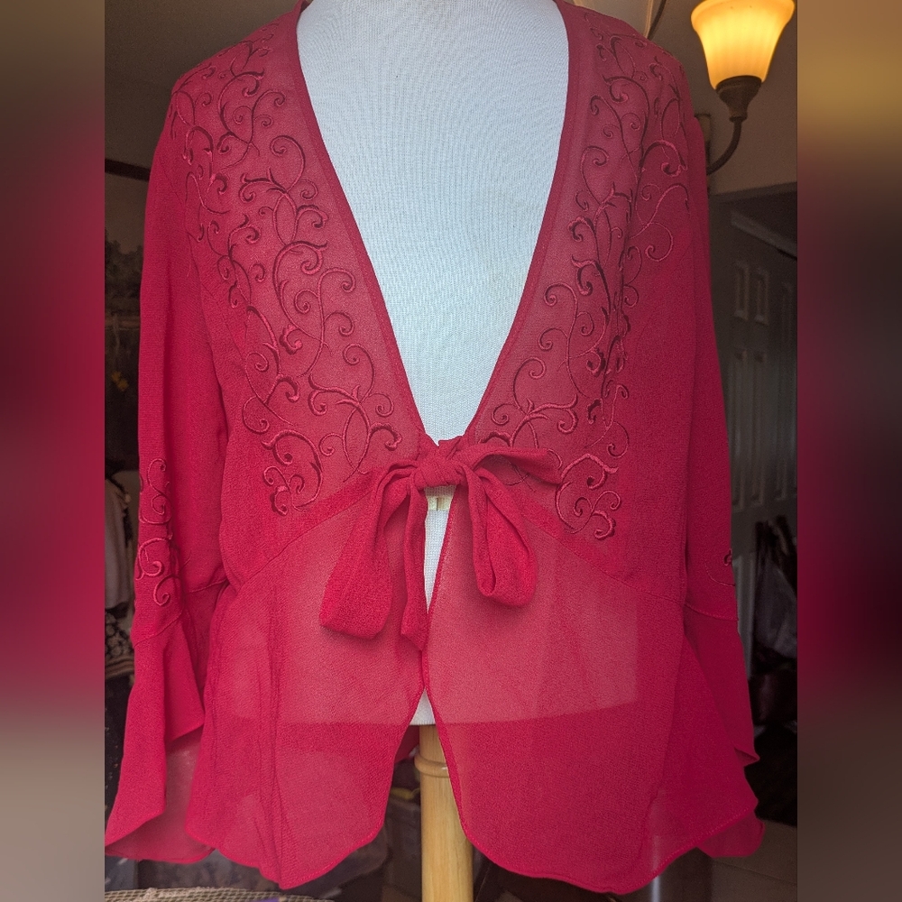 Beautiful Y2k Embroidered Whimsical Jacket